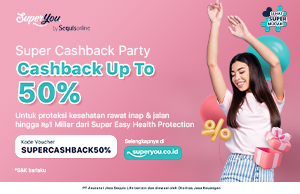 Super Cashback Party 50%